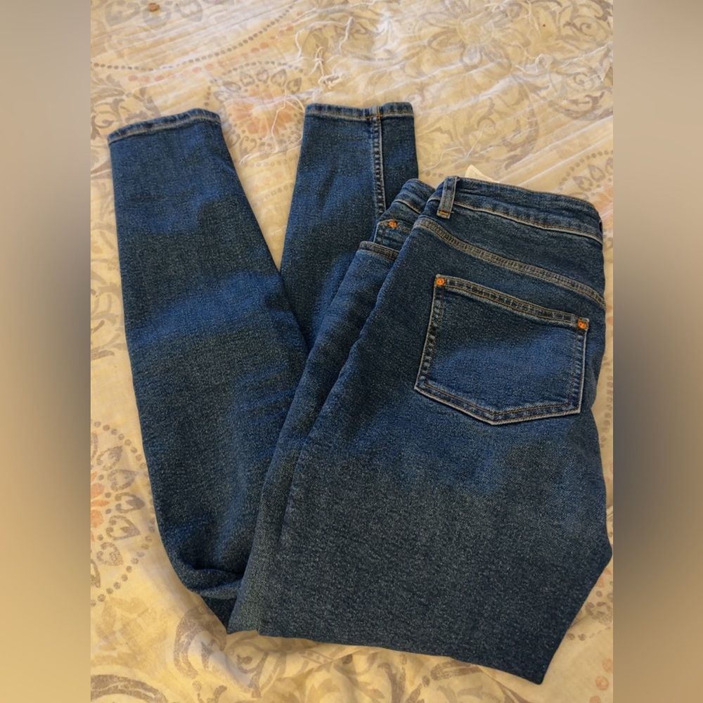 Zara Dark Blue Denim  skinny jeans